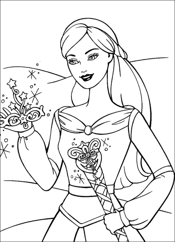 Dessin à colorier: Barbie (Dessins Animés) #27518 - Coloriages à Imprimer Gratuits