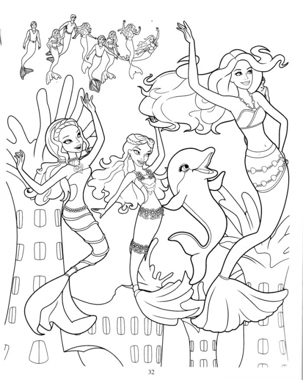 Dessin à colorier: Barbie (Dessins Animés) #27525 - Coloriages à Imprimer Gratuits