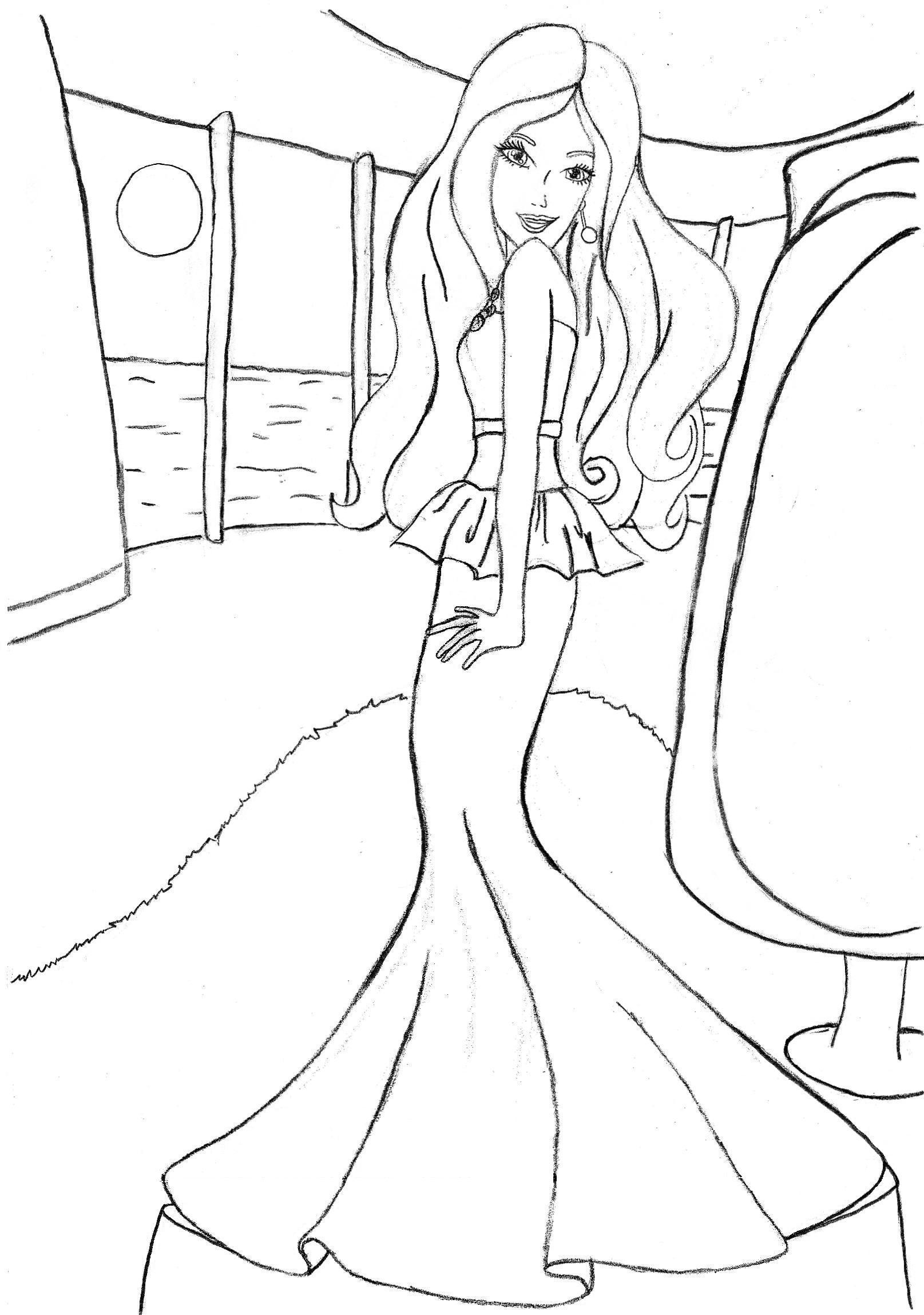 Dessin à colorier: Barbie (Dessins Animés) #27541 - Coloriages à Imprimer Gratuits