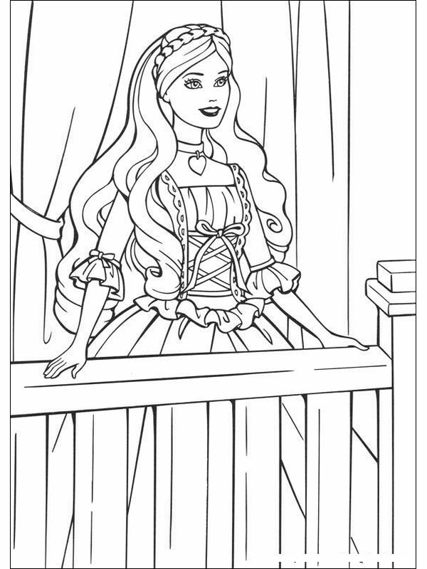 Dessin à colorier: Barbie (Dessins Animés) #27582 - Coloriages à Imprimer Gratuits