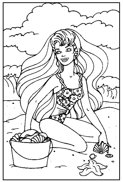 Dessin à colorier: Barbie (Dessins Animés) #27590 - Coloriages à Imprimer Gratuits