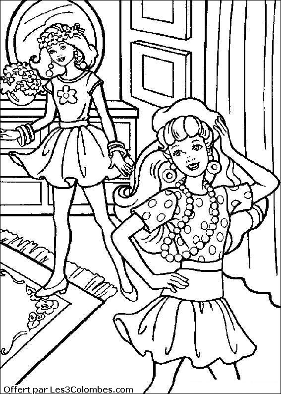 Dessin à colorier: Barbie (Dessins Animés) #27605 - Coloriages à Imprimer Gratuits