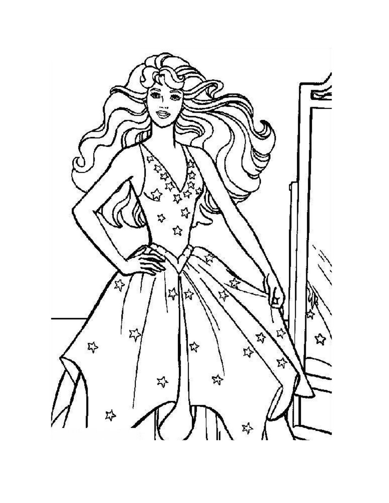 Dessin à colorier: Barbie (Dessins Animés) #27613 - Coloriages à Imprimer Gratuits