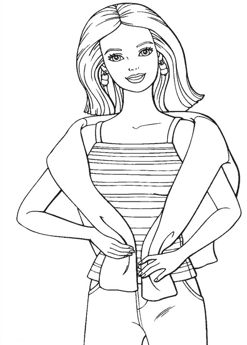 Dessin à colorier: Barbie (Dessins Animés) #27621 - Coloriages à Imprimer Gratuits