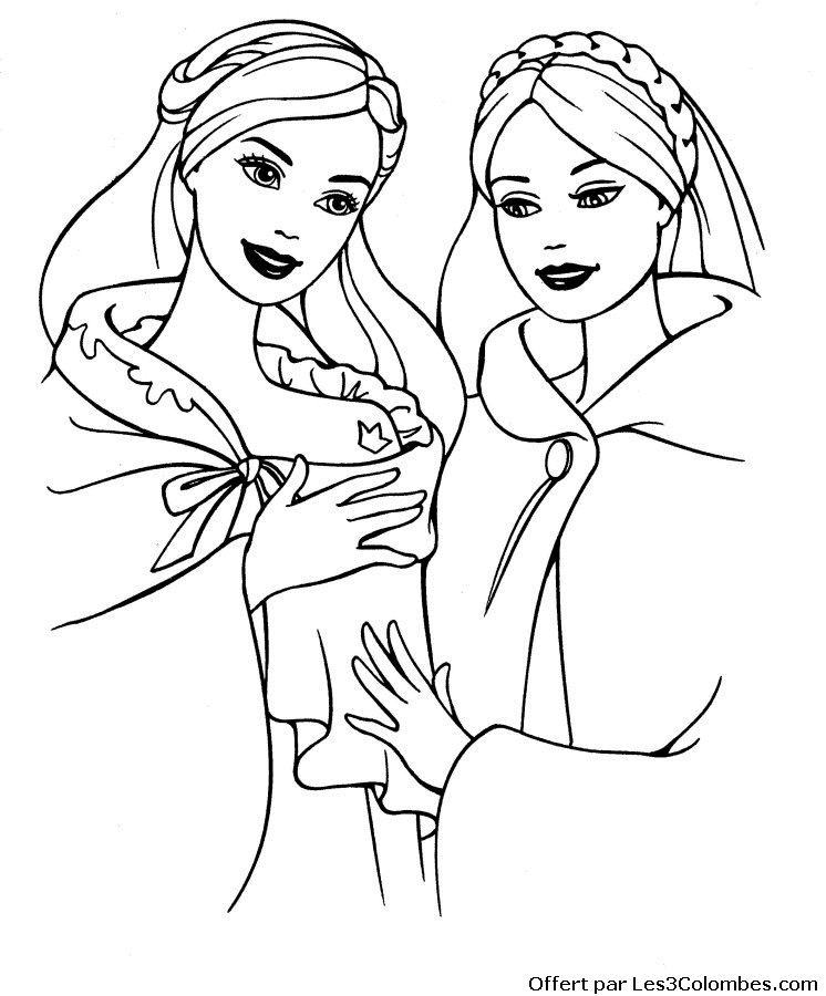 Dessin à colorier: Barbie (Dessins Animés) #27643 - Coloriages à Imprimer Gratuits