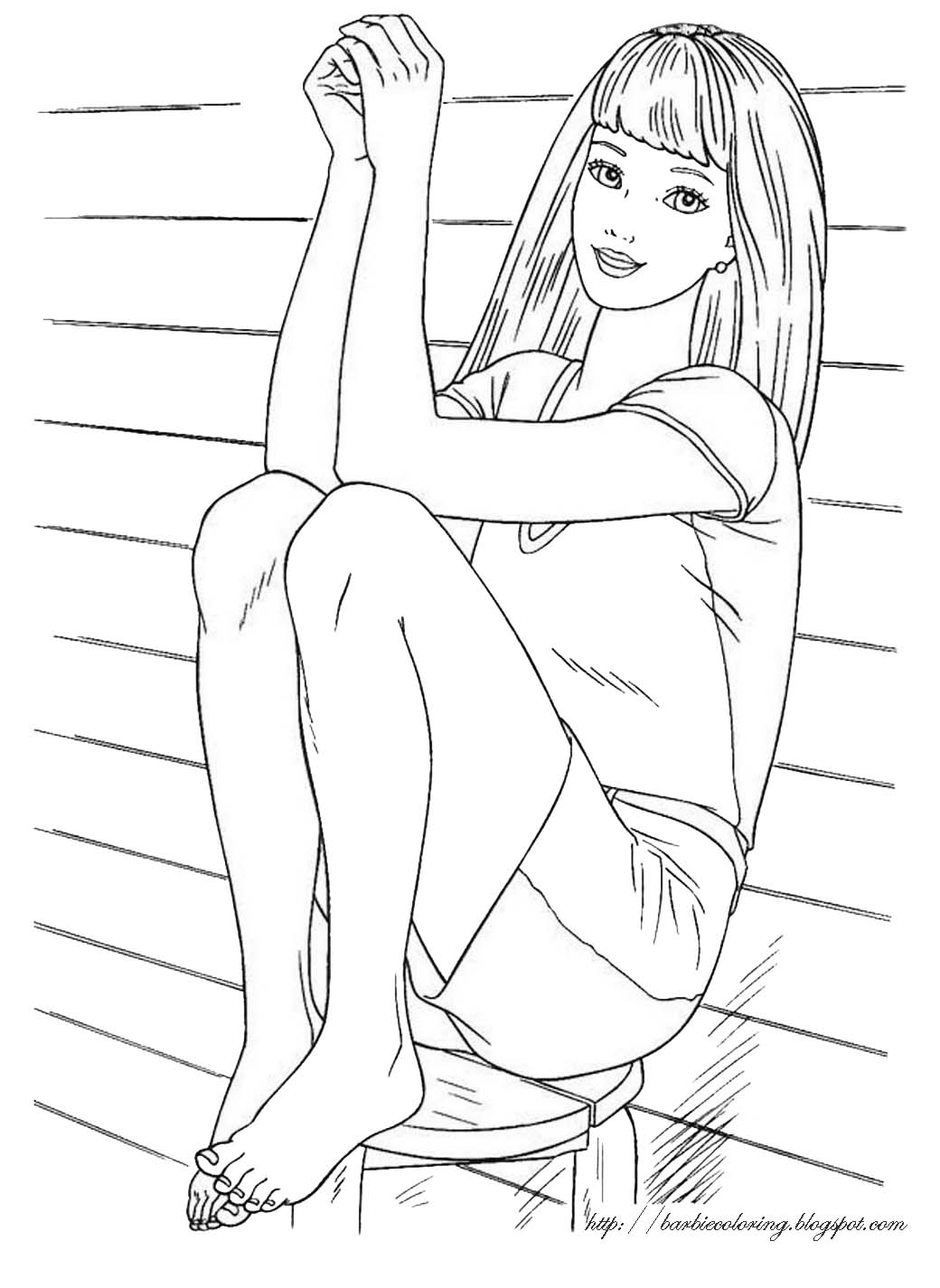 Dessin à colorier: Barbie (Dessins Animés) #27665 - Coloriages à Imprimer Gratuits