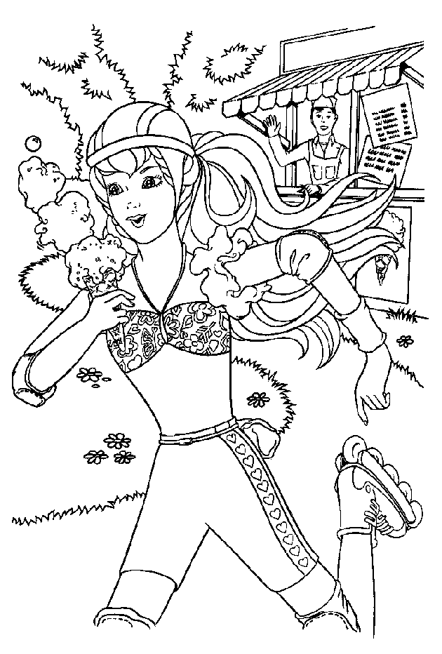 Dessin à colorier: Barbie (Dessins Animés) #27681 - Coloriages à Imprimer Gratuits