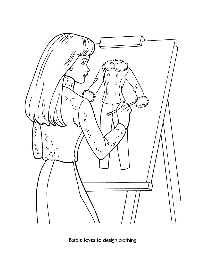 Dessin à colorier: Barbie (Dessins Animés) #27699 - Coloriages à Imprimer Gratuits