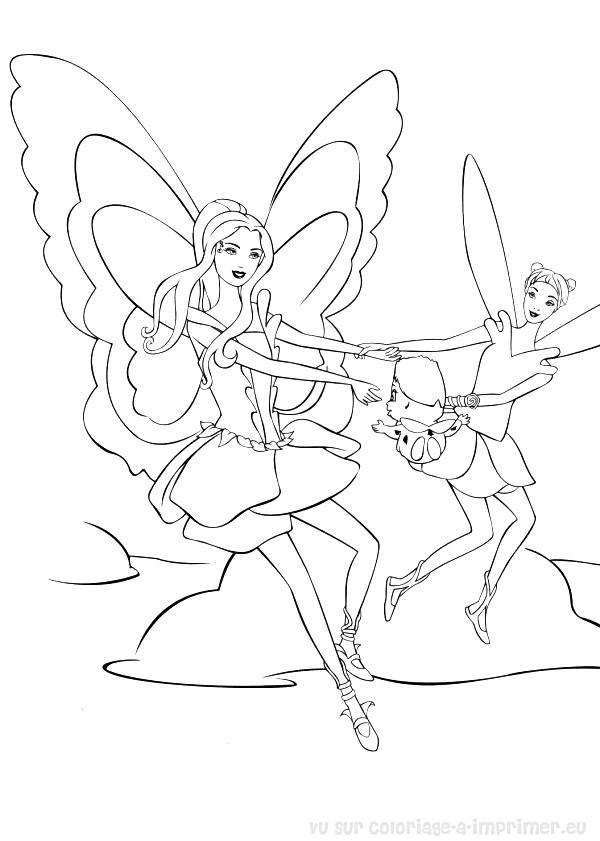 Dessin à colorier: Barbie (Dessins Animés) #27703 - Coloriages à Imprimer Gratuits