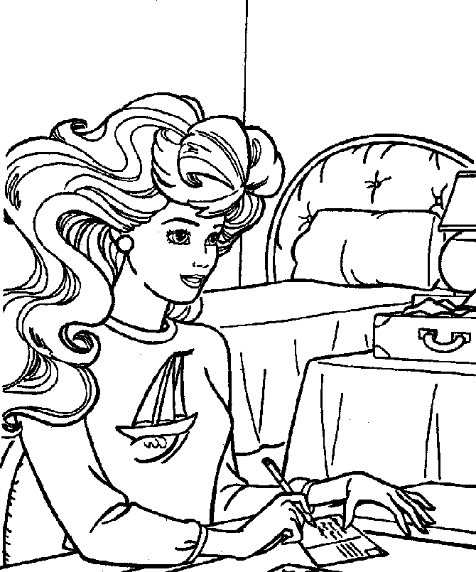 Dessin à colorier: Barbie (Dessins Animés) #27717 - Coloriages à Imprimer Gratuits