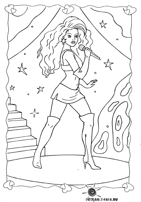 Dessin à colorier: Barbie (Dessins Animés) #27726 - Coloriages à Imprimer Gratuits