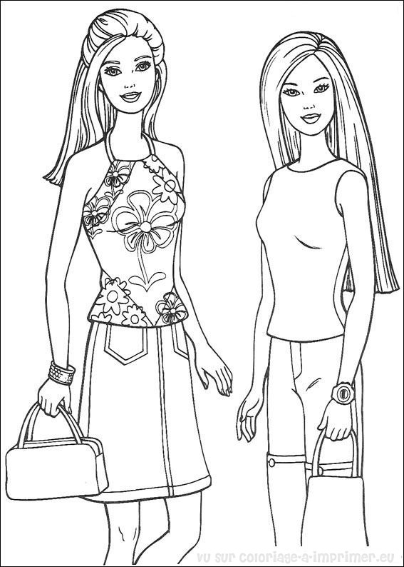 Dessin à colorier: Barbie (Dessins Animés) #27733 - Coloriages à Imprimer Gratuits