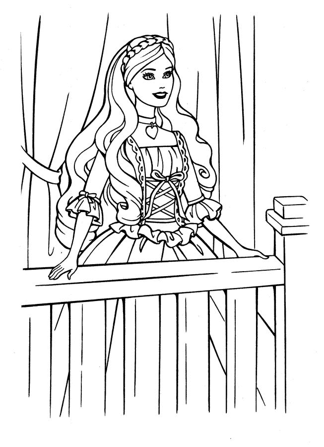 Dessin à colorier: Barbie (Dessins Animés) #27828 - Coloriages à Imprimer Gratuits