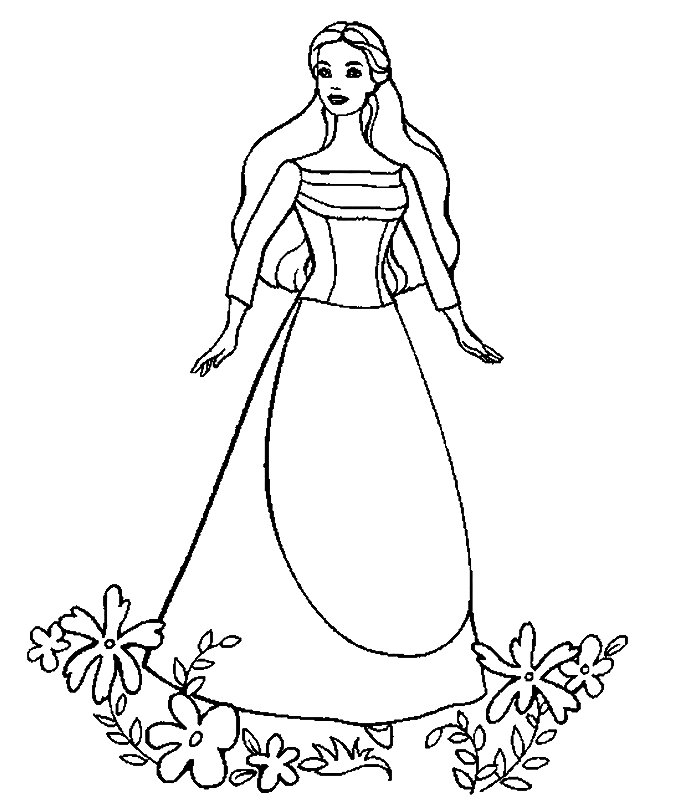 Dessin à colorier: Barbie (Dessins Animés) #27829 - Coloriages à Imprimer Gratuits