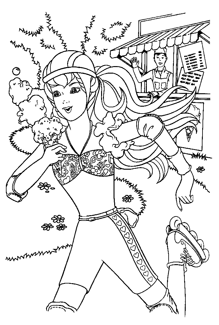 Dessin à colorier: Barbie (Dessins Animés) #27838 - Coloriages à Imprimer Gratuits