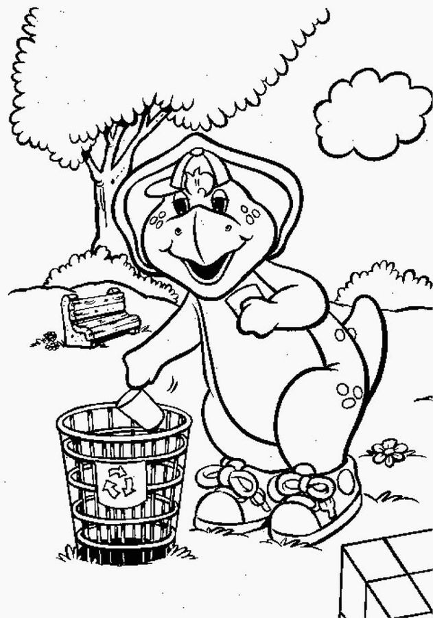 Dessin à colorier: Barney et ses amis (Dessins Animés) #40916 - Coloriages à Imprimer Gratuits