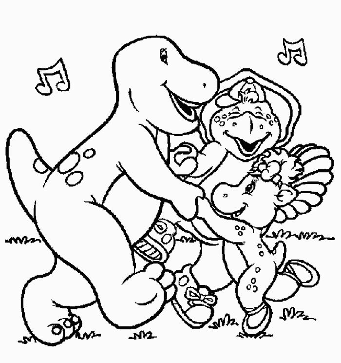 Dessin à colorier: Barney et ses amis (Dessins Animés) #40930 - Coloriages à Imprimer Gratuits