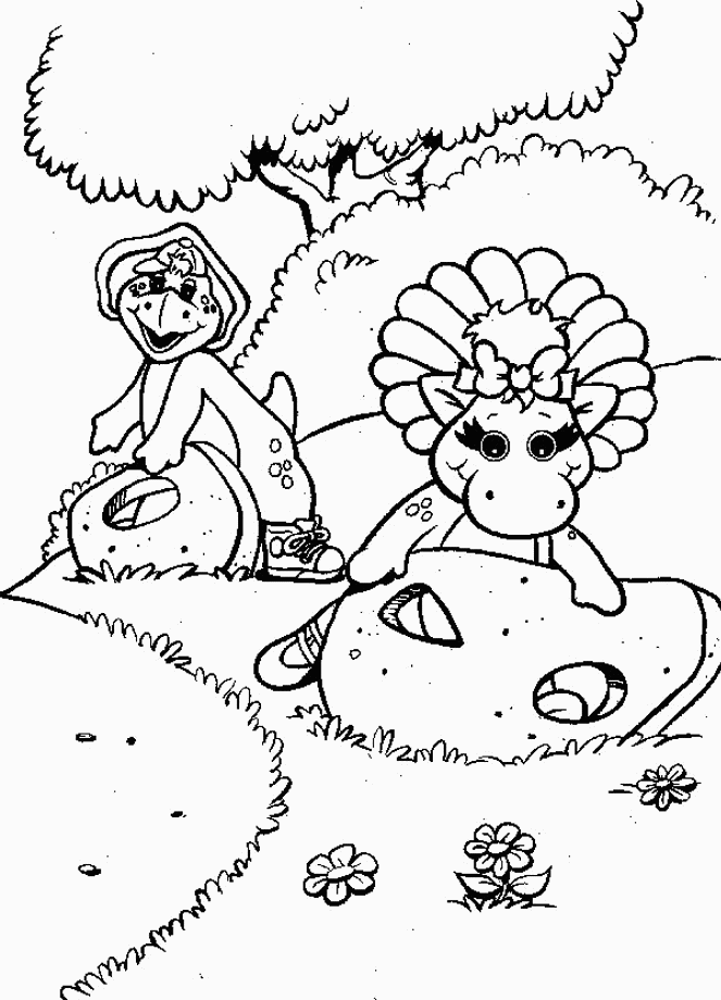 Dessin à colorier: Barney et ses amis (Dessins Animés) #40957 - Coloriages à Imprimer Gratuits
