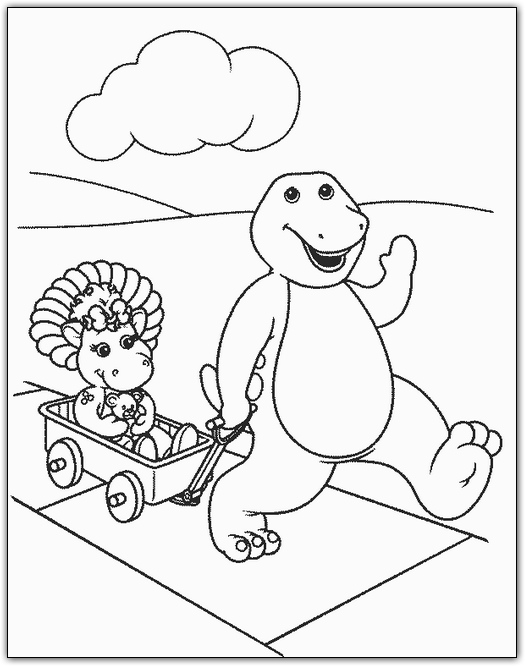 Dessin à colorier: Barney et ses amis (Dessins Animés) #40962 - Coloriages à Imprimer Gratuits