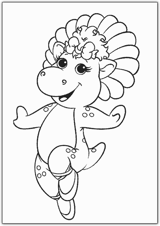 Dessin à colorier: Barney et ses amis (Dessins Animés) #40970 - Coloriages à Imprimer Gratuits