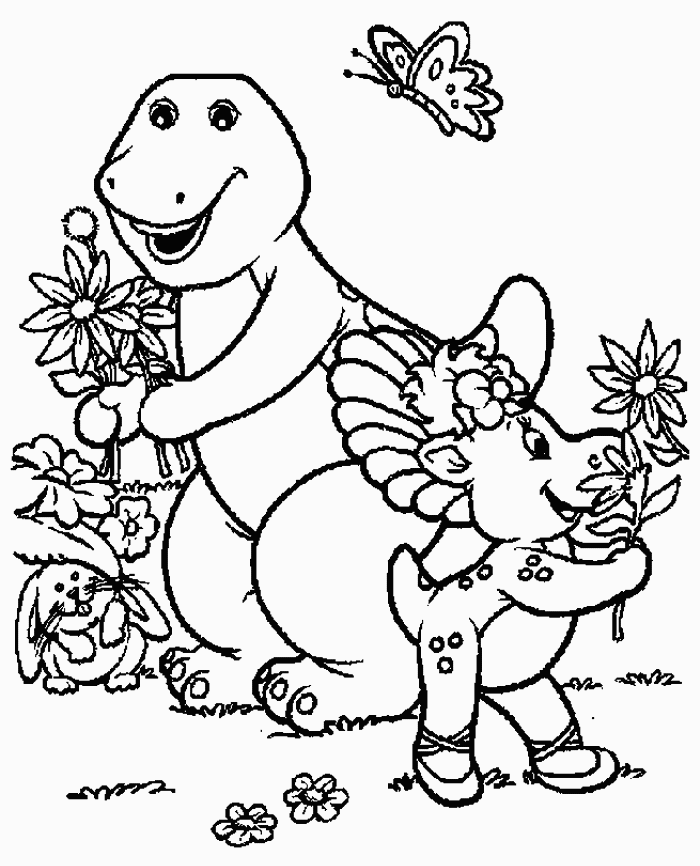 Dessin à colorier: Barney et ses amis (Dessins Animés) #40974 - Coloriages à Imprimer Gratuits