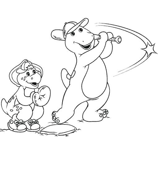 Dessin à colorier: Barney et ses amis (Dessins Animés) #40990 - Coloriages à Imprimer Gratuits