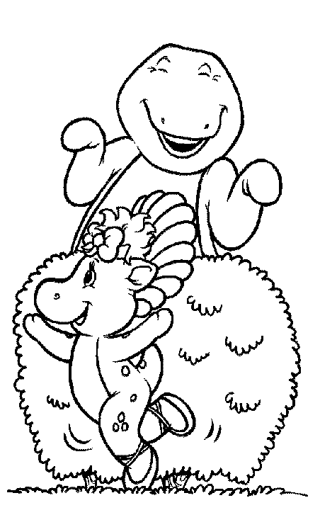 Dessin à colorier: Barney et ses amis (Dessins Animés) #41012 - Coloriages à Imprimer Gratuits