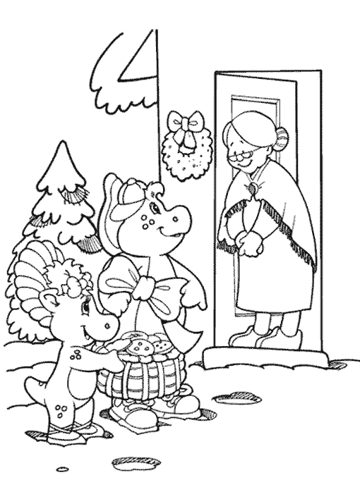 Dessin à colorier: Barney et ses amis (Dessins Animés) #41026 - Coloriages à Imprimer Gratuits