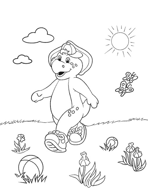 Dessin à colorier: Barney et ses amis (Dessins Animés) #41028 - Coloriages à Imprimer Gratuits