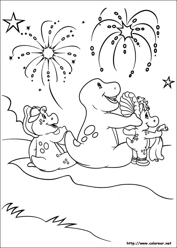 Dessin à colorier: Barney et ses amis (Dessins Animés) #41078 - Coloriages à Imprimer Gratuits