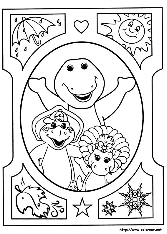 Dessin à colorier: Barney et ses amis (Dessins Animés) #41079 - Coloriages à Imprimer Gratuits