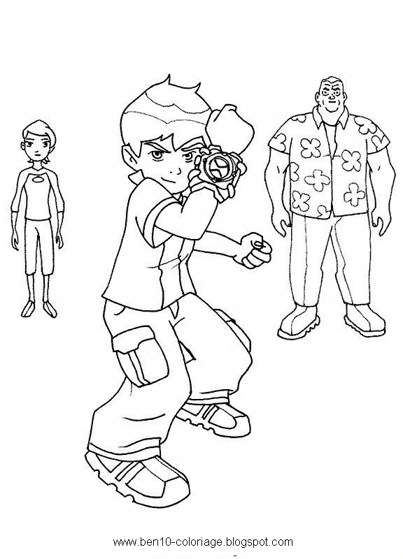 Dessin à colorier: Ben 10 (Dessins Animés) #40531 - Coloriages à Imprimer Gratuits