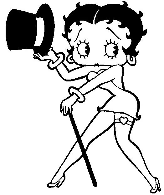 Dessin à colorier: Betty Boop (Dessins Animés) #25913 - Coloriages à Imprimer Gratuits