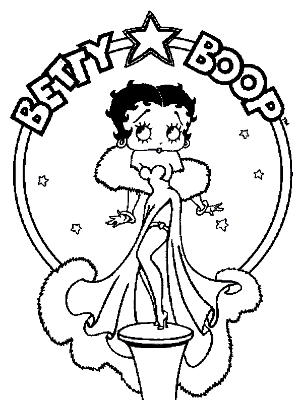 Dessin à colorier: Betty Boop (Dessins Animés) #25915 - Coloriages à Imprimer Gratuits