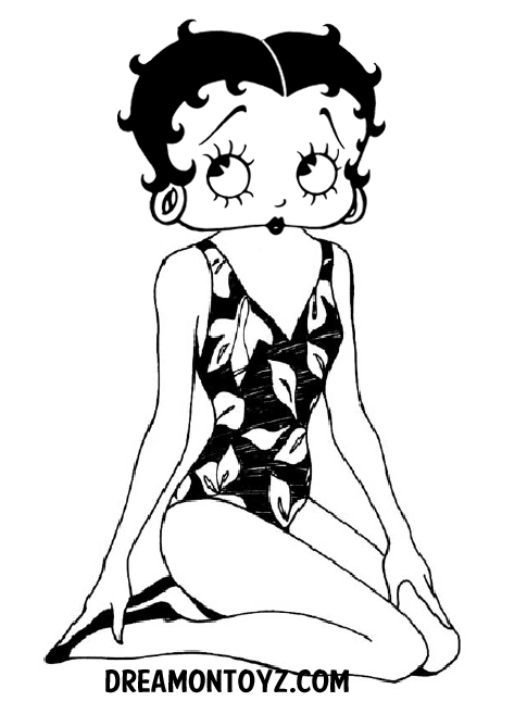 Dessin à colorier: Betty Boop (Dessins Animés) #25947 - Coloriages à Imprimer Gratuits