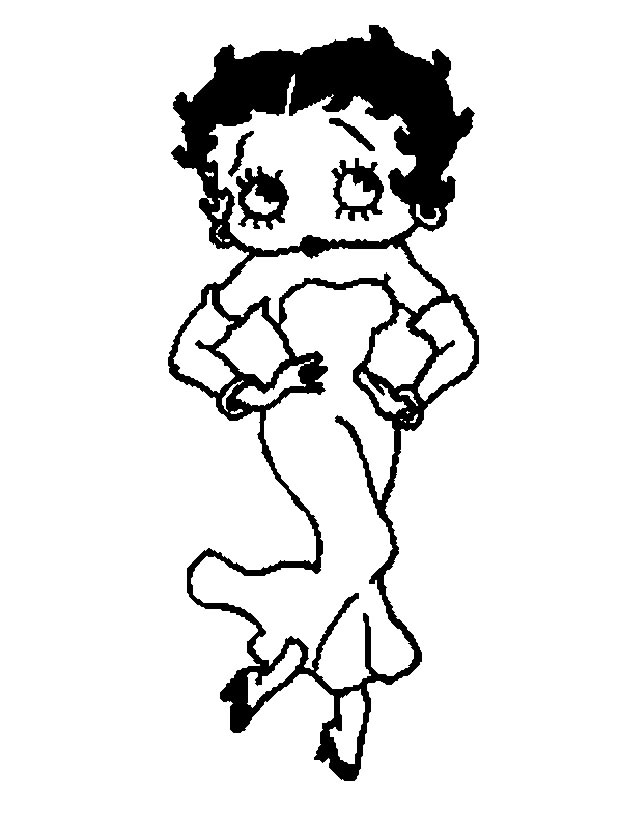 Coloriage Betty Boop 25968 Dessins Animés Album De