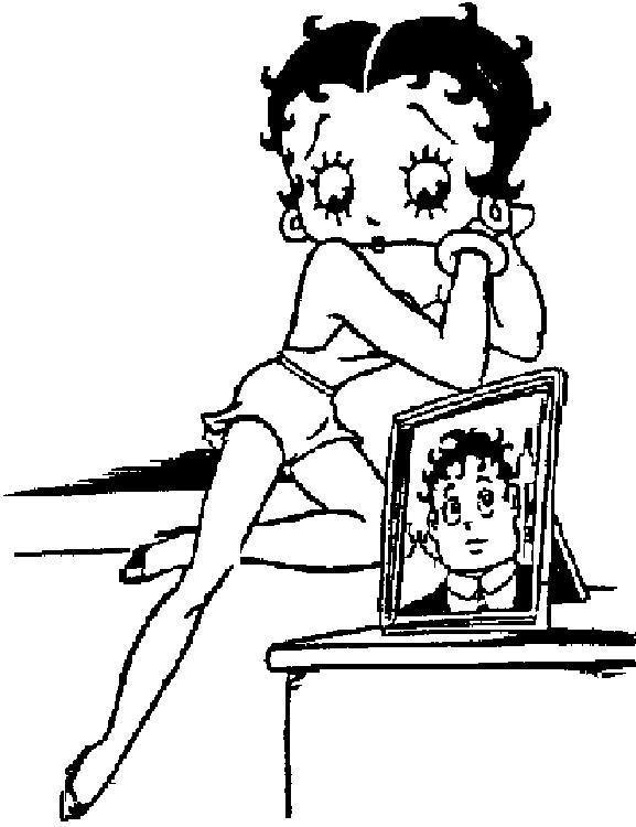 Dessin à colorier: Betty Boop (Dessins Animés) #25982 - Coloriages à Imprimer Gratuits