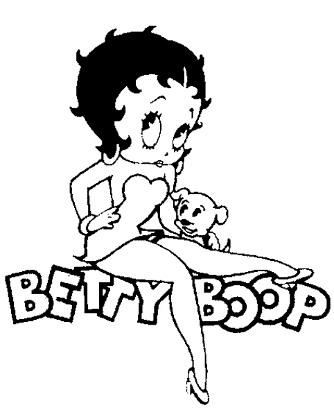 Dessin à colorier: Betty Boop (Dessins Animés) #25986 - Coloriages à Imprimer Gratuits