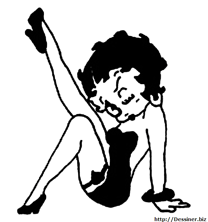 Dessin à colorier: Betty Boop (Dessins Animés) #26001 - Coloriages à Imprimer Gratuits