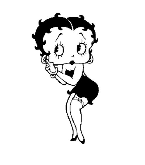 Dessin à colorier: Betty Boop (Dessins Animés) #26009 - Coloriages à Imprimer Gratuits
