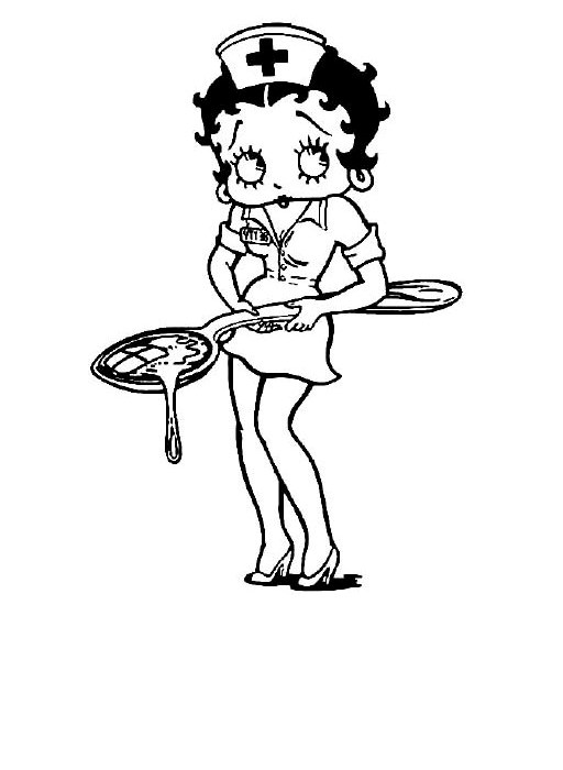 Dessin à colorier: Betty Boop (Dessins Animés) #26037 - Coloriages à Imprimer Gratuits
