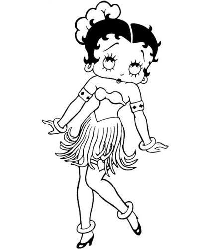 Dessin à colorier: Betty Boop (Dessins Animés) #26052 - Coloriages à Imprimer Gratuits