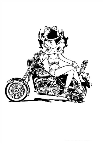 Dessin à colorier: Betty Boop (Dessins Animés) #26055 - Coloriages à Imprimer Gratuits