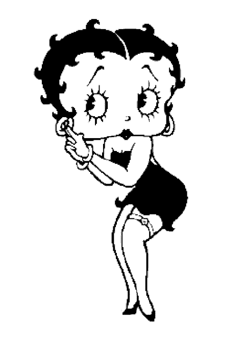 Dessin à colorier: Betty Boop (Dessins Animés) #26062 - Coloriages à Imprimer Gratuits