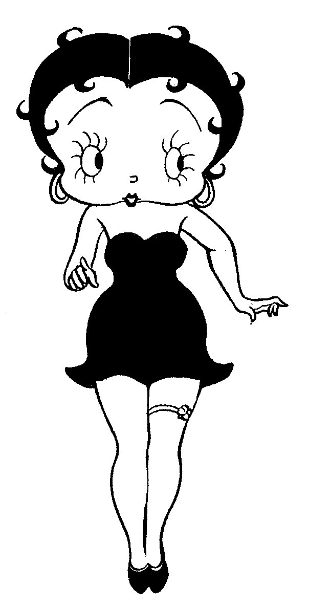 Dessin à colorier: Betty Boop (Dessins Animés) #26066 - Coloriages à Imprimer Gratuits