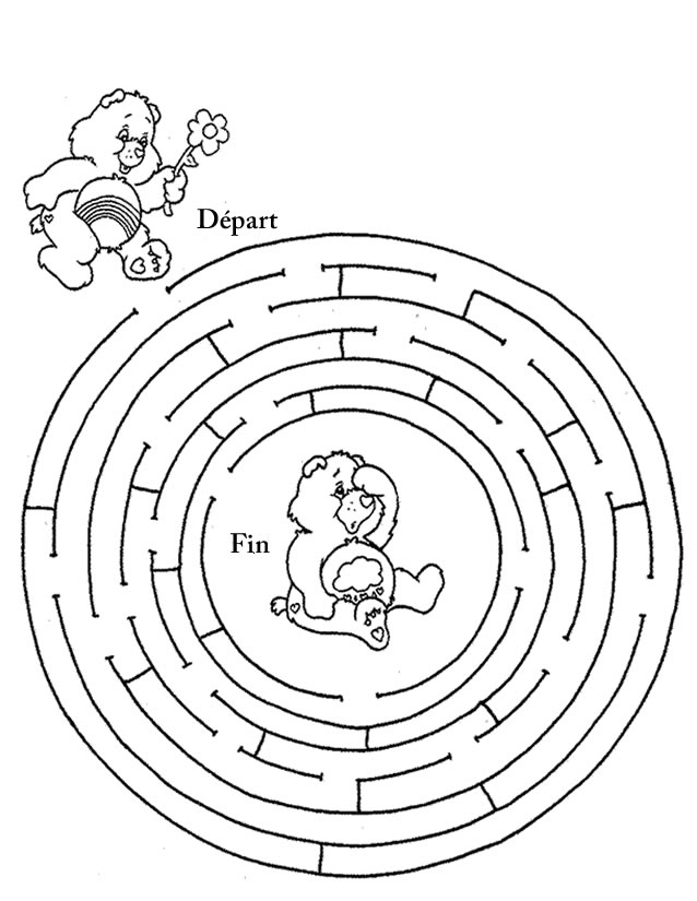 Dessin à colorier: Bisounours / Calinours (Dessins Animés) #37162 - Coloriages à Imprimer Gratuits