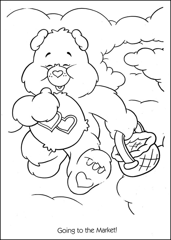 Dessin à colorier: Bisounours / Calinours (Dessins Animés) #37358 - Coloriages à Imprimer Gratuits