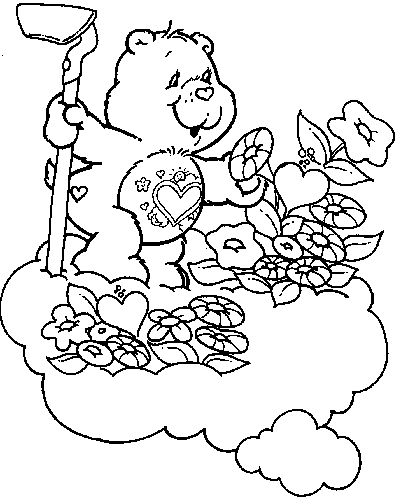 Dessin à colorier: Bisounours / Calinours (Dessins Animés) #37504 - Coloriages à Imprimer Gratuits