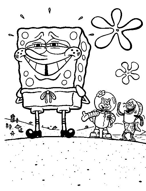 Dessin à colorier: Bob l'Éponge (Dessins Animés) #33494 - Coloriages à Imprimer Gratuits