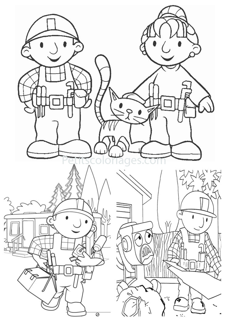 Dessin à colorier: Bob le Bricoleur (Dessins Animés) #33095 - Coloriages à Imprimer Gratuits